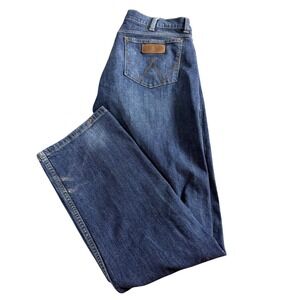 Wrangler Retro Slim Straight Jeans Mens Blue Denim Medium Wash W88MWDD